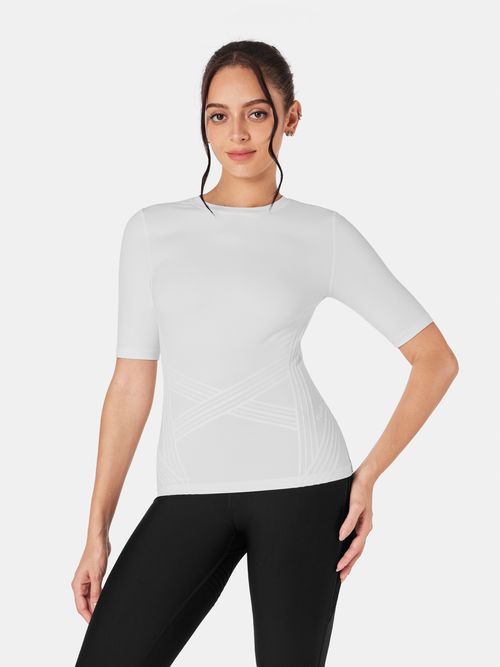 PowerBand Resistance Short Sleeve T-shirt - White