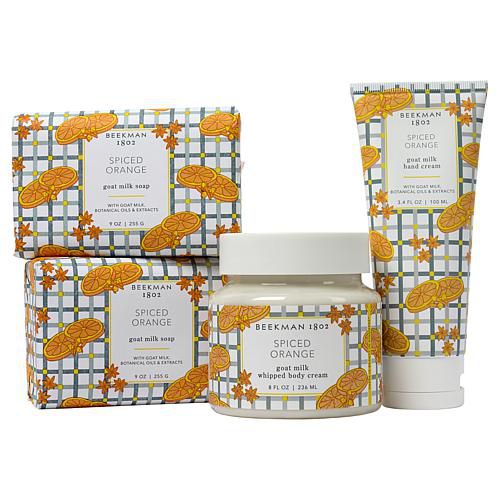 Goat Milk Spiced Orange 4pc Bath & Body Collection w/ Box