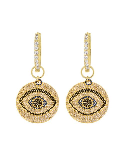 Luxe Collection CZ Evil Eye Drop Earrings