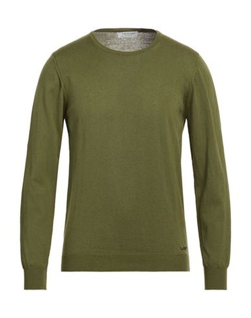 Man Sweater Military green Size XL Cotton