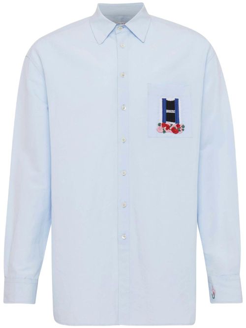 Embroidery detail shirt - Blue