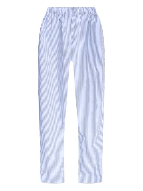 Fidda striped straight-leg trousers - Blue