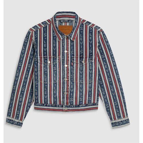 Levi's Mens Levis Vertical Stripe Patterned Denim Jacket in Vintage - Multicolour - X-Sma
