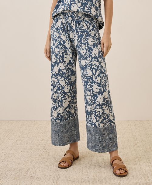 Women's Contrast Floral Staycation Sleep Pant