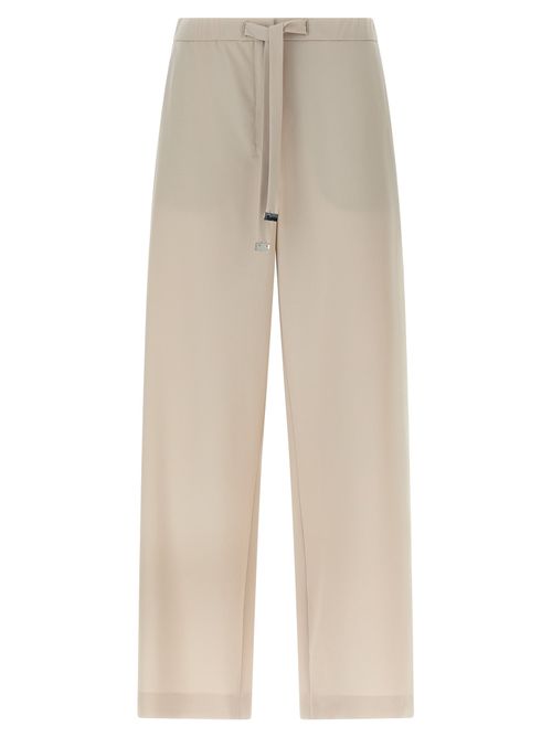 Virgin Wool Trousers — Beige