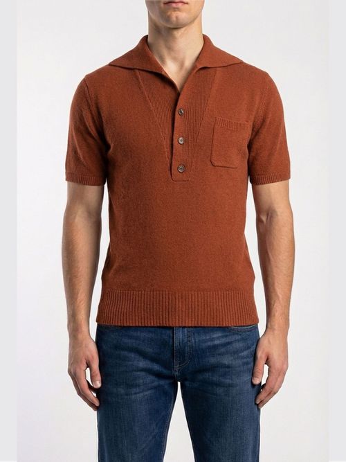Polo Shirt Men color Red