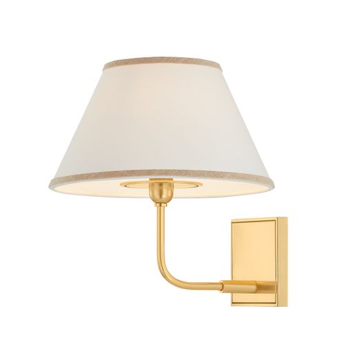 Aged Brass Wall Sconce from the Durland Collection