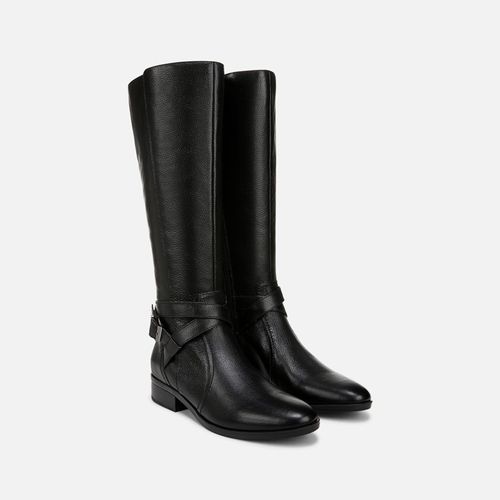 Rena 2 Extra Wide Calf Riding Boots, Black Leather