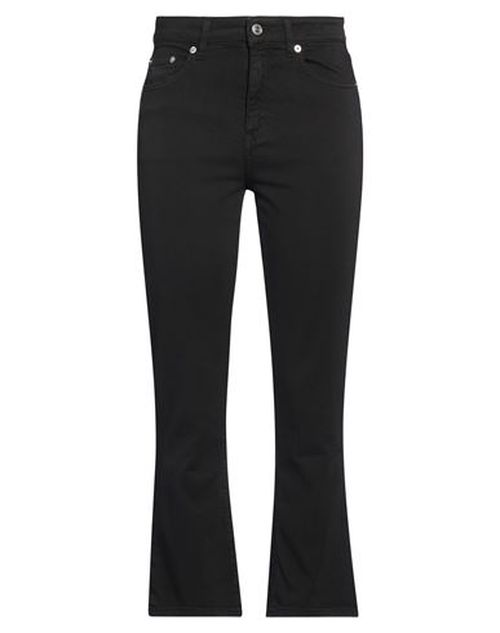 Woman Jeans Black Size 27 Cotton, Rubber