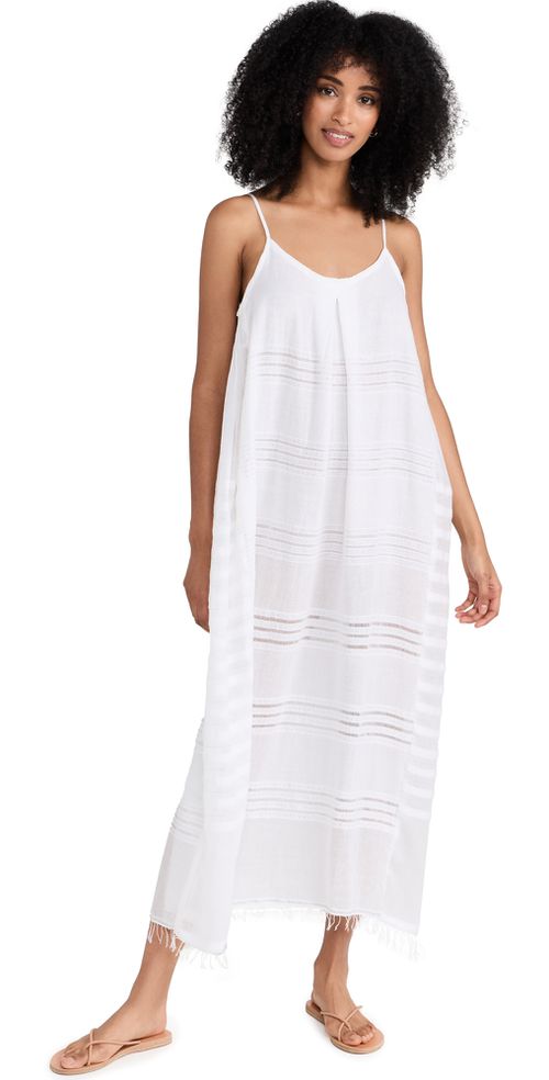 Abira Slip Dress White