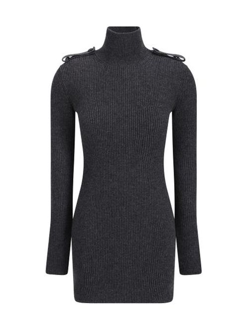 Alexander McQueen Ribbed Knit Mini Dress