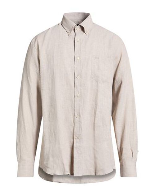 Man Shirt Beige Size 16 ½ Linen
