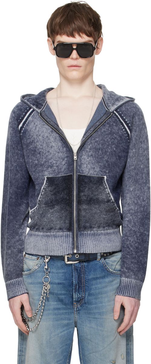 Navy Zipper Hoodie