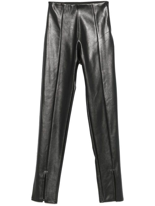 X Lia Aram faux-leather leggings - Black
