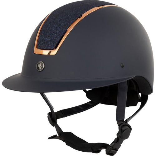 Riding helmet with polo visor BR Equitation Omega Painted Glitter
