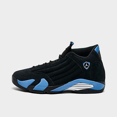 Men's Air Retro 14 Basketball Shoes in Black/White/University Blue