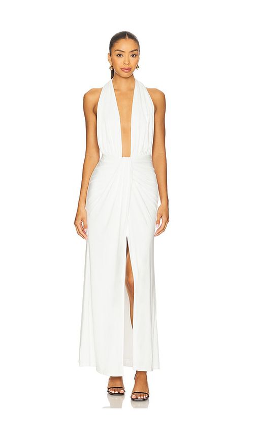 SNDYS NECKHOLDER-KLEID CANTARIOS in White. Größe XXS. Also in L, M