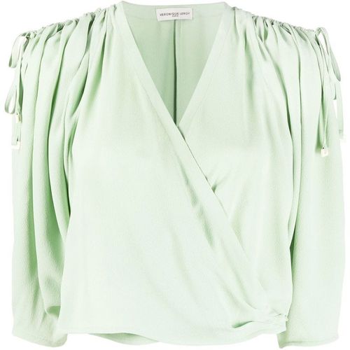 Véronique Leroy Gathered Shoulder Crossed Top
