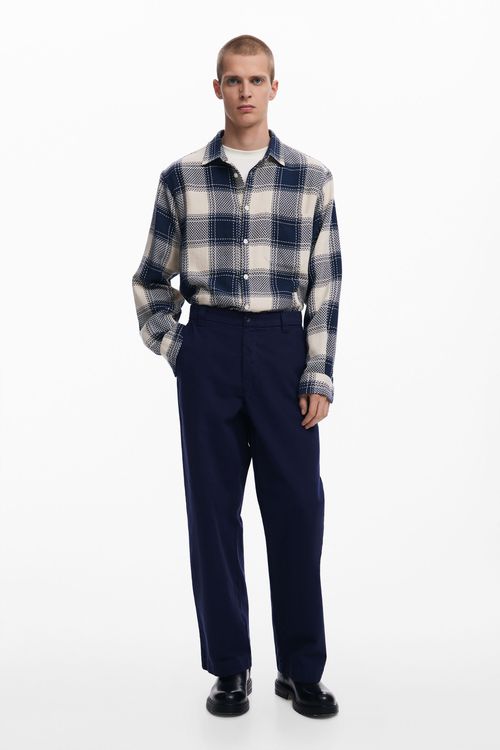 Structured straight pants