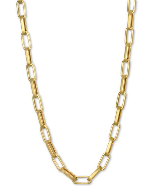 "Paperclip Link Chain 18"" Chain Necklace (1-3/4mm) in 14k Gold - Gold"
