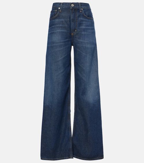 High-rise wide-leg jeans