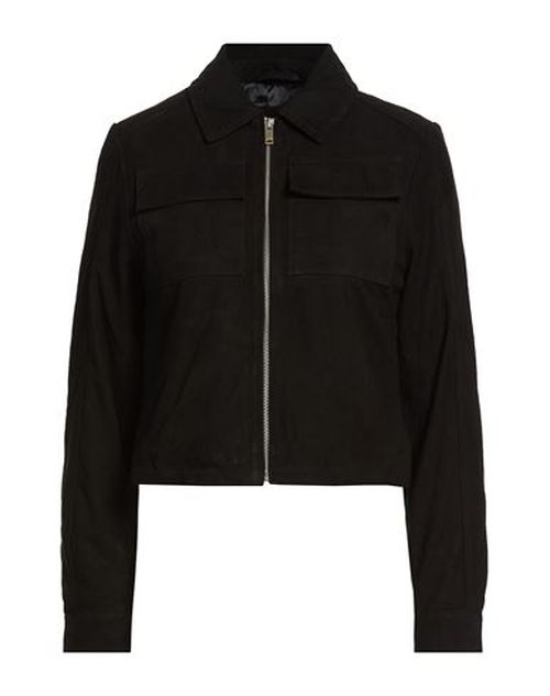Sophia Zip Through Woman Jacket Black Size L Sheepskin