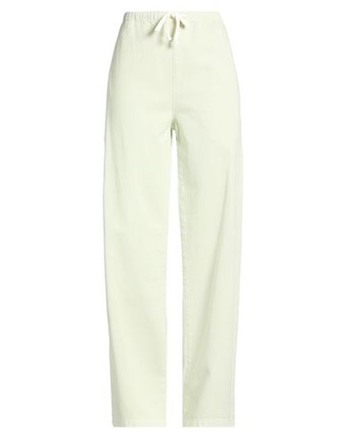 Woman Pants Light green Size 6 Cotton