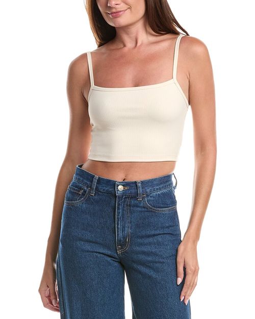Rib String Crop Top