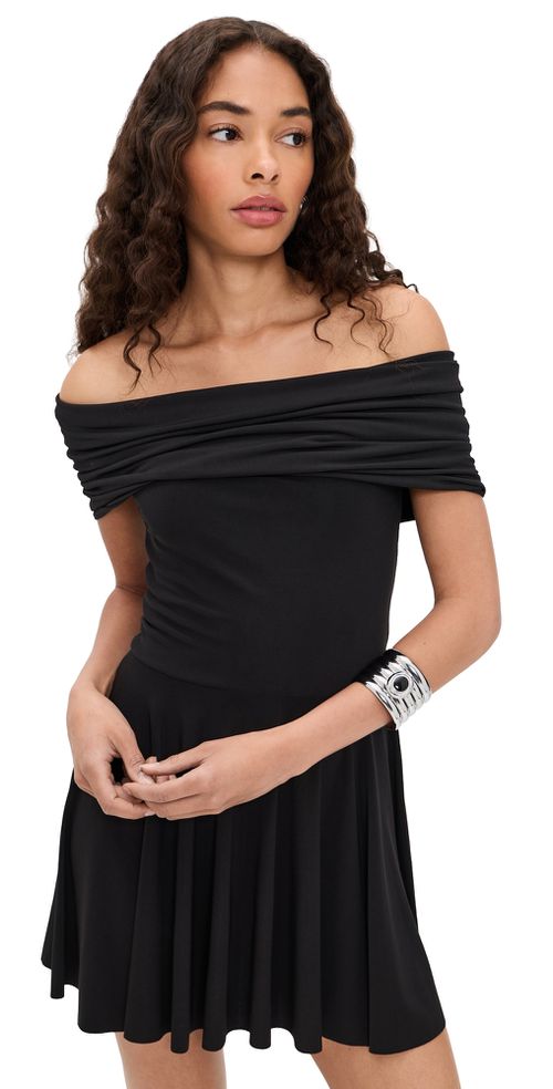 Flared Pickleball Dress Black