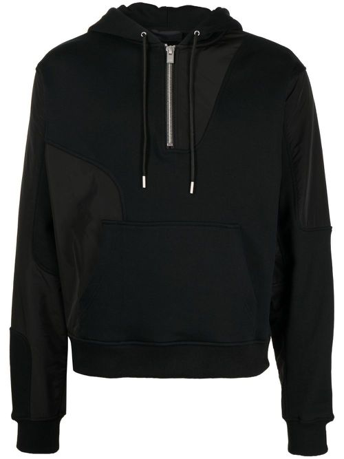 Half-zip cotton sweatshirt - Black