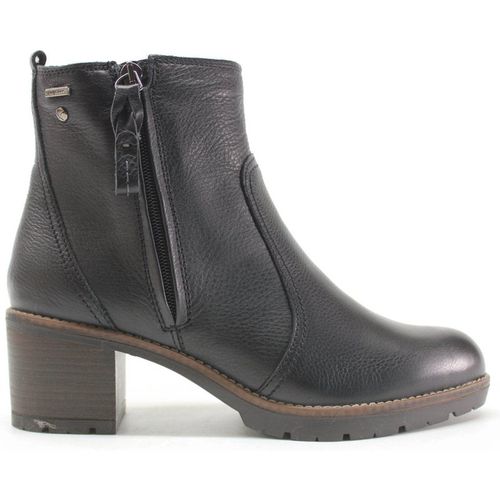 Pikolinos Llanes Calfskin Leather Women's Zip Up Mid Heel Boots