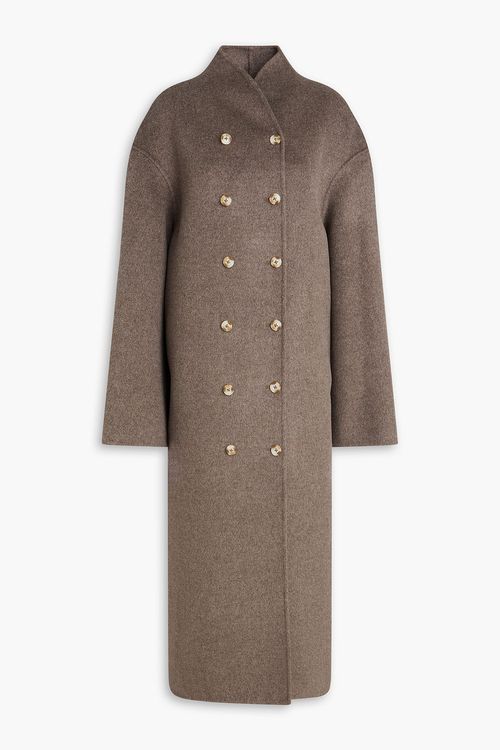 Amory double-breasted wool and cashmere-blend coat - Neutral - FR 38