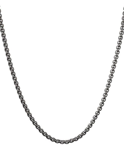 Box chain-link necklace - Silver