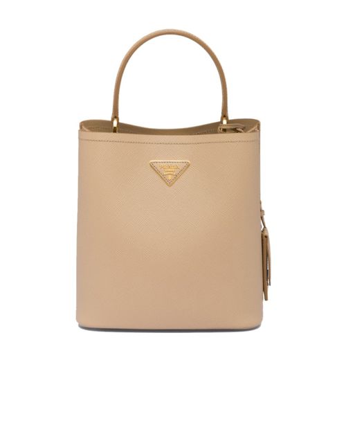 Medium Saffiano Leather Prada Panier Bag