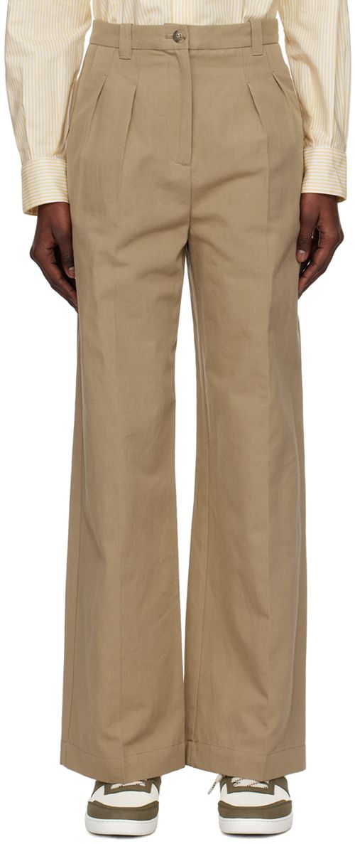 A.P.C. Beige Tressie Trousers
