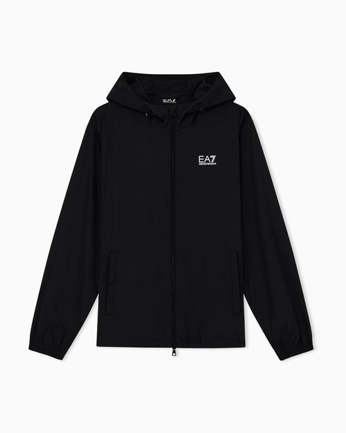 Core Identity nylon hooded sweatshirt