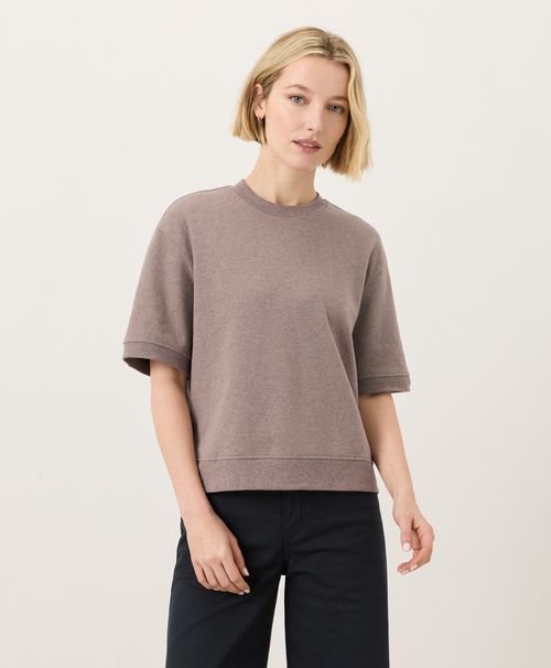 Women's Deep Taupe Heather Airplane Sweatshirt Tee