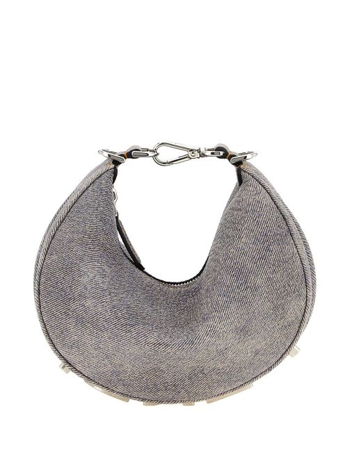 Denim hobo tote bag - Grey