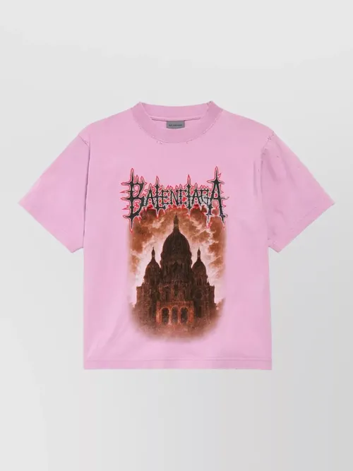 Balenciaga - medium fit t shirt short sleeves graphic