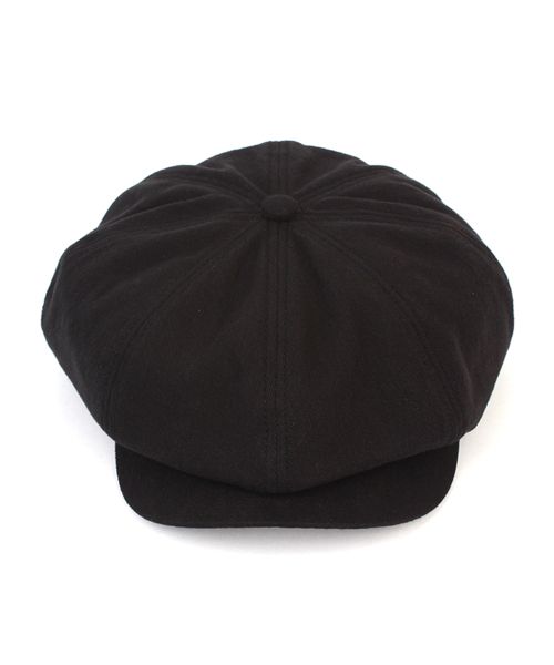 Oversized Black Newsboy Cap