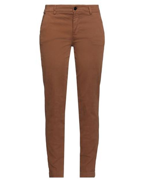 Woman Pants Brown Size 2 Cotton, Elastane