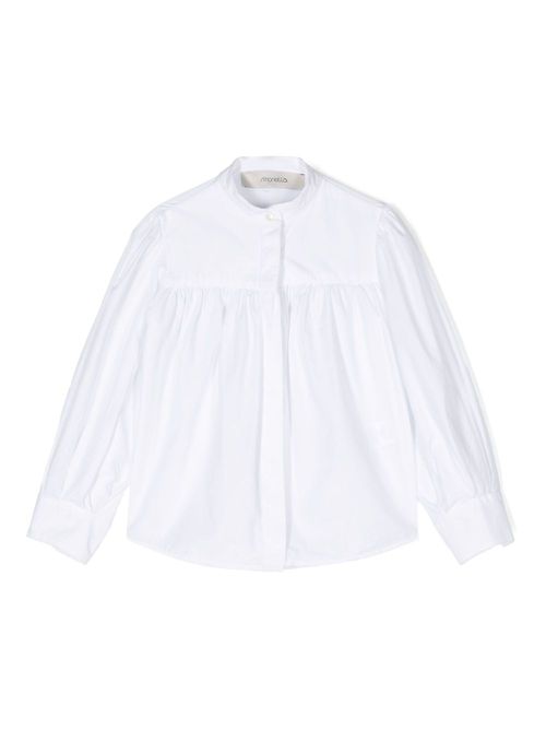 Gathered blouse - White