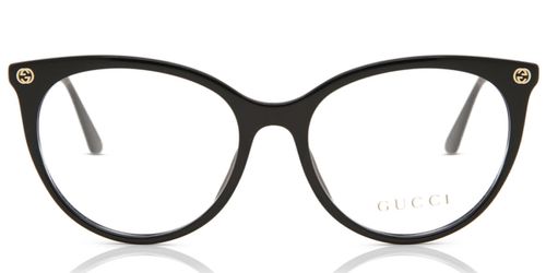 Gucci GG0093O Women's Glasses, Black, Size 53