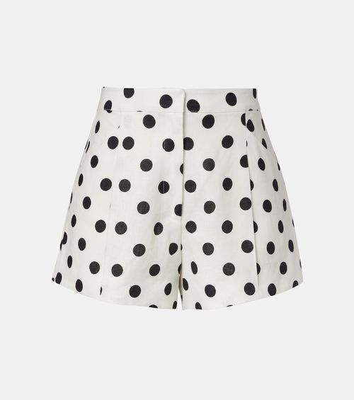 Rosalie polka-dot linen shorts