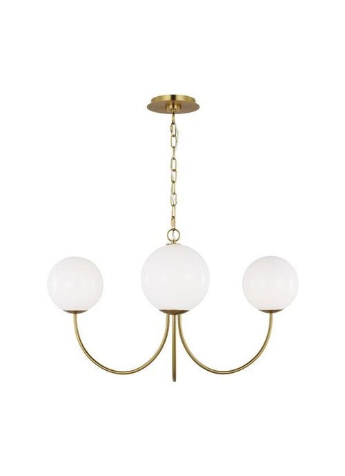 Burnished Brass Chandelier from the Noemie Collection