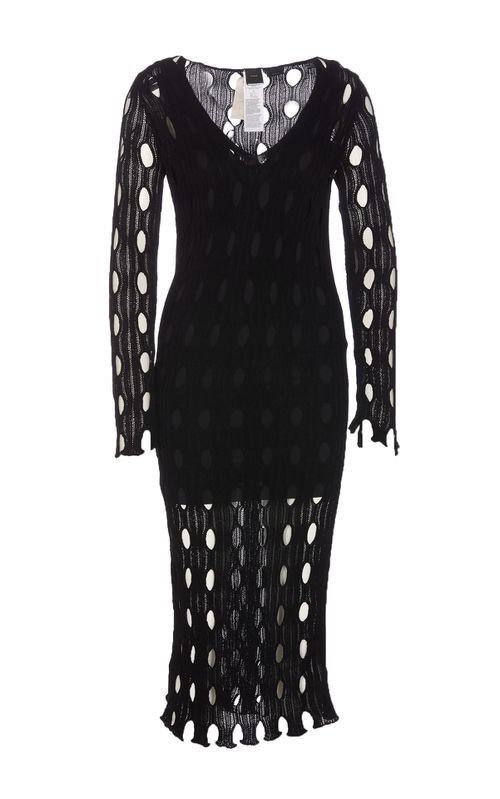 Long Perforated Dress