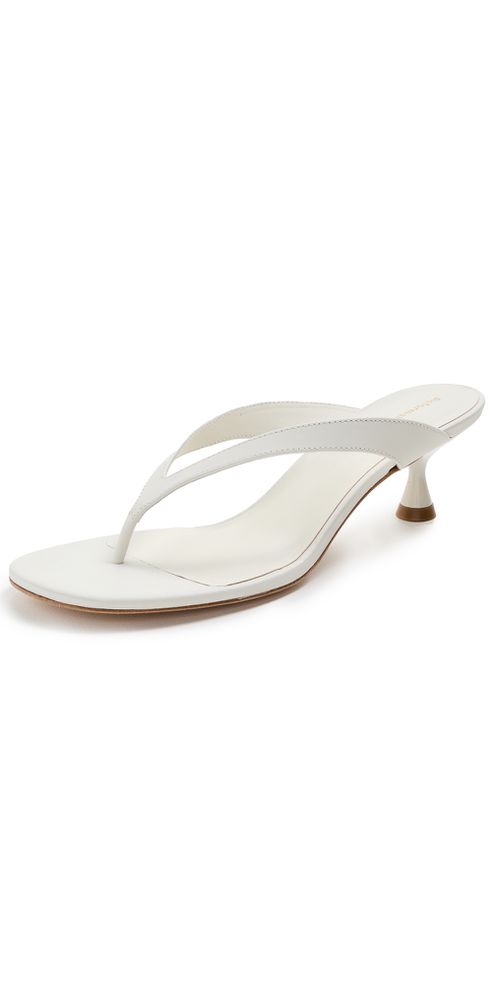 Sophie Heeled Sandals White Leather