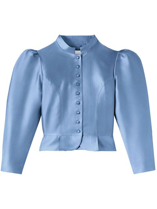 Amoako satin-weave jacket - Blue