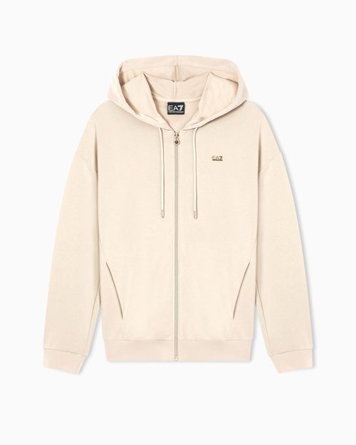 Core Lady hooded sweatshirt in a stretch modal blend interlock