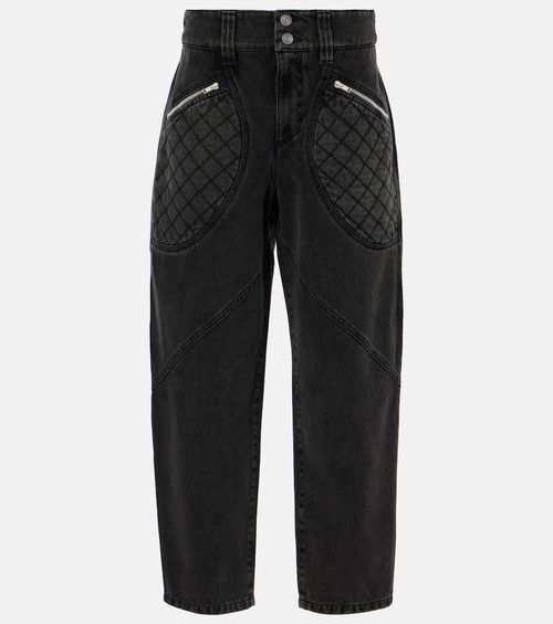 Catarina panelled tapered jeans